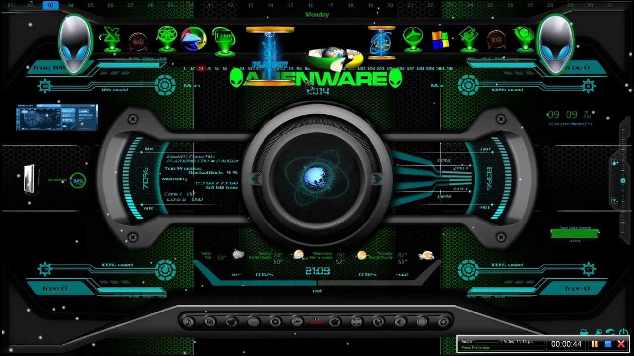 alienware rainmeter