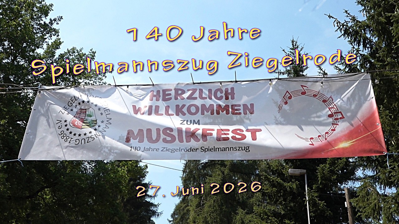 PUNKTum 140 Jahre Spielmannszug Ziegelrode - Musikfest am 27. Juni 2026