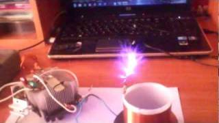 Class E tesla coil 300w