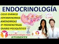 ENDOCRINOLOGÍA. AulaGinecología - STUDENTS. CICLO OVÁRICO, OVARIO POLIQUÍSTICO, AMENORREAS...