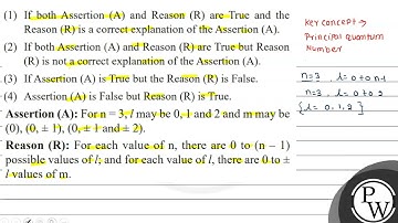 (1) If both Assertion (A) and Reason (R) are True and the Reason (R) is a correct explanation of...