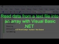 Efficient File Handling: Reading Text File Data into an Array in Visual Basic