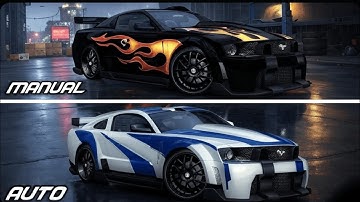 Ford Mustang GT Auto vs Manual Transmission | NFS Most Wanted Remastered 2025 | 4K 60FPS Comparison