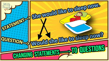 Learn the easiest method to convert a Statement or Sentence into a Question by help of Helping verbs