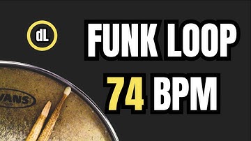 Funk Drum Groove Loop 74 BPM