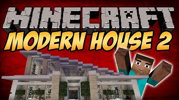 Minecraft Building Tutorial: Modern House 2 (Part 1/2)