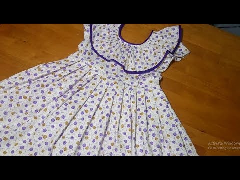 Kids frock stitching - YouTube