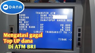 HOW TO OVERCOME FAILED FUNDS TOP UP AT A BRI ATM || Top up funds at a BRI ATM