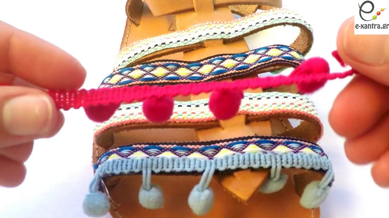 Tutorial Boho Sandals/Χειροποίητα Boho Σανδάλια - YouTube