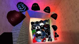 FIRE IN THE HOLE CRAZY FROG ANGRY MUNCI PLANKTON AND HAMOOD HABIBI  IN MAZE #nextbots #gmod