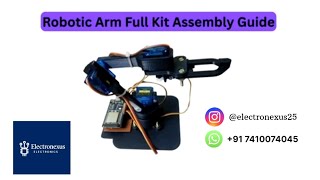 DIY Low-Budget IoT Robotic Arm | ESP32 & SG90 Servo | By Electronexus Electronics 