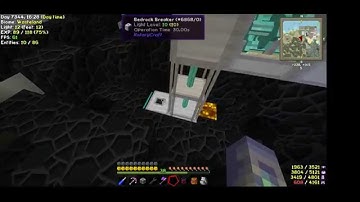 rotarycraft series:   farming bedrock using gas turbine  (part 8)