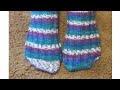 Loom Knit The Toe Up Angie Sock Beginning to End