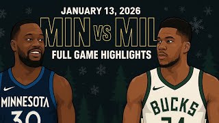 Minnesota Timberwolves vs Milwaukee Bucks | Full Game Highlights | 13 January 2026