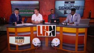 Shane Buechele on set with Longhorn Network [Feb. 6, 2017]