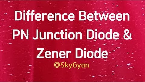 Difference Between PN Junction Diode & Zener Diode l Basic Electronics l Diploma l Polytechnic