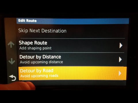 How to use detour on Garmin Drive 52