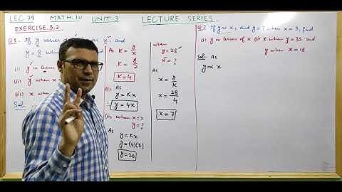 Math 10 chapter 3 exercise 3.2 question 1 to 7 | direct variations and inverse variations | #math10