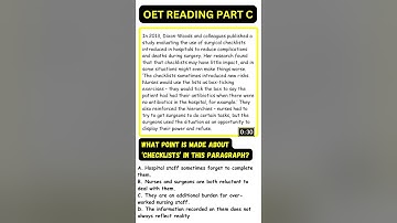 #oet  #oetreading #oetpreparation #oetindia #oetreading #syntheticvoices #oetreadingpartc