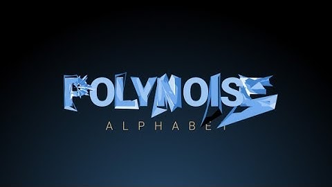 PolyNoise Alphabet - Animated Typeface (After Effects template)
