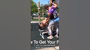 How you can get your first L-sit to handstand. Full video on channel! #handstand #lsit