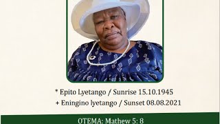 In Loving Memory of Meme Taimi Niithete (Memorial Service)