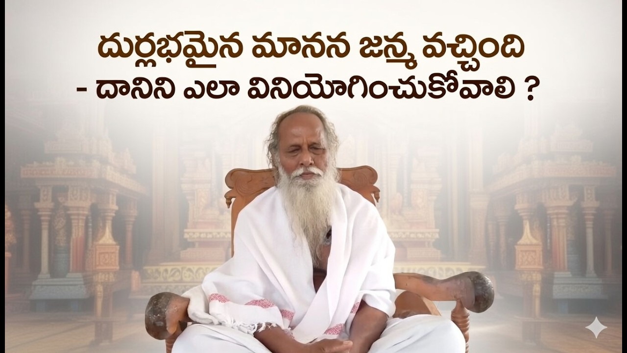 228 | దుర్లభమైన మానవ జన్మ వచ్చింది - దానిని ఎలా వినియోగించుకోవాలి ? | Siddha Vidya