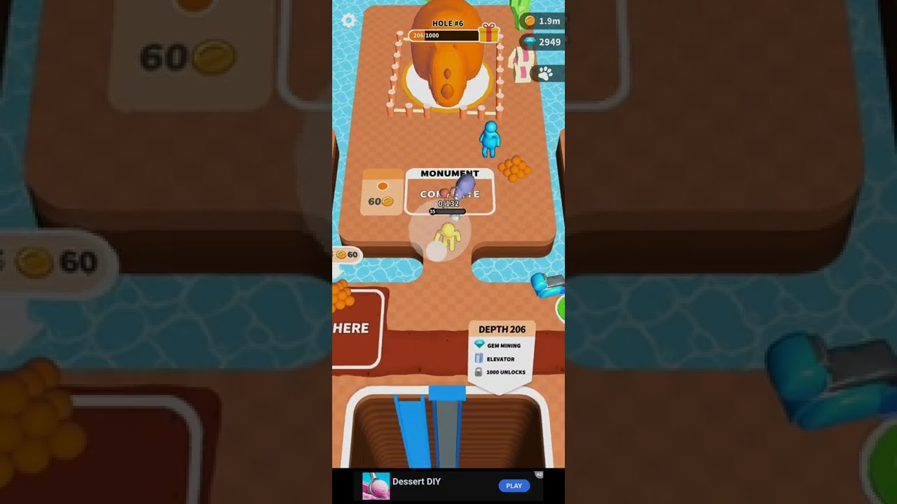 dig deep: monument completed at hole#6