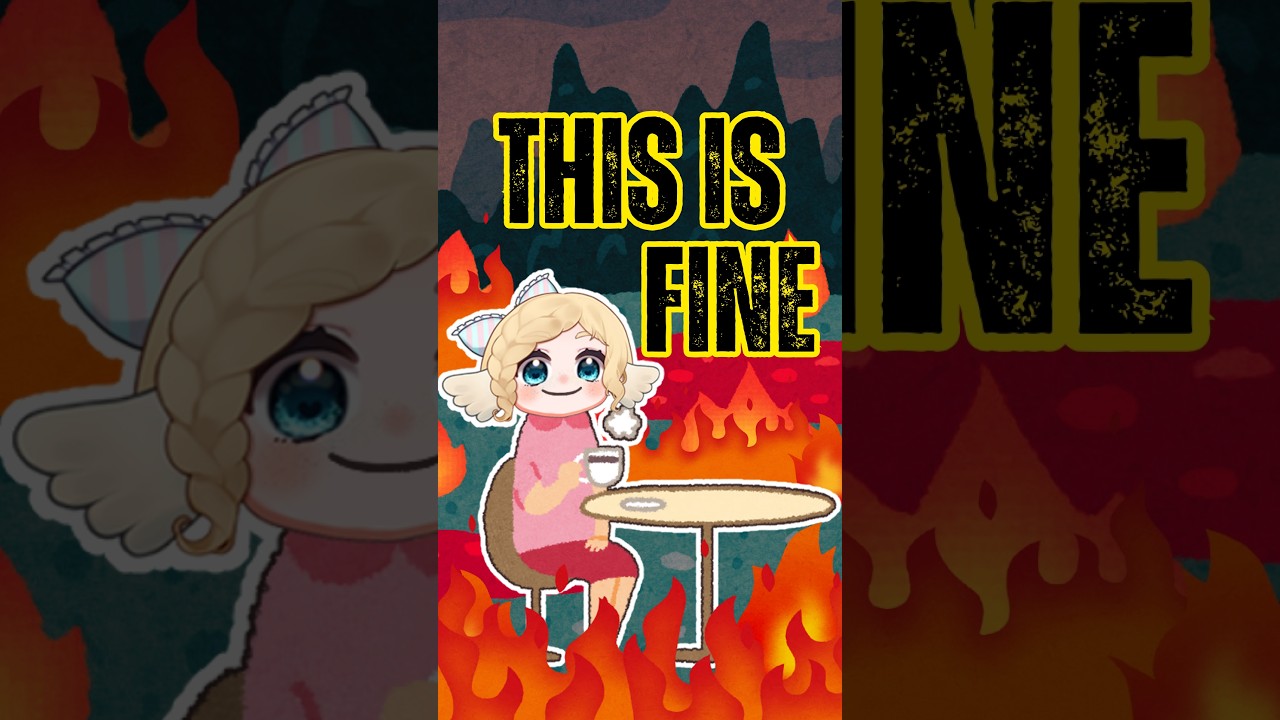 It can't be that bad... right? #vtuber #overheating #thisisfine #zatsudan #helpmemakethismakesense