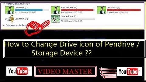 video master How to Change Drive icon of Pendrive | Storage Device