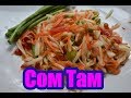 (Som Tam) ส้มตำ Тайский острый салат из папайи