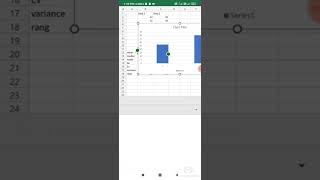 how to calculate mean, median, mode, Sd, Cv,range...in mobile excle || biostatistics || screenshot 1