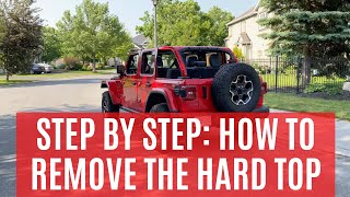 Career Overview Step by step: how to remove the hard top on the 2021 Jeep Rubicon 4xe