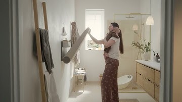 Space Saving Wall-Mounted Baby Changing Table | Meet Wally by Leander | Bygge Bo