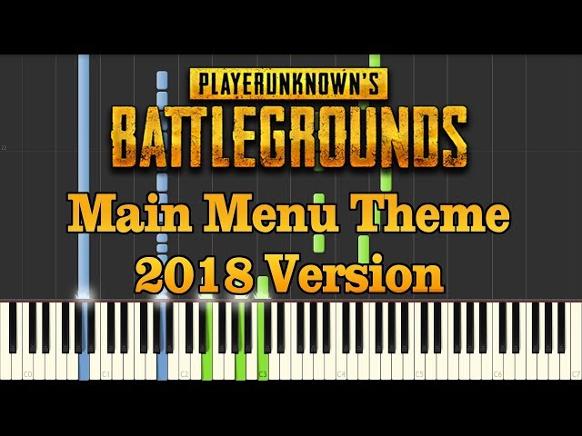 Playerunknown S Battlegrounds Main Menu Theme 2018 Piano Youtube