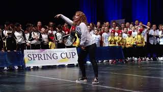 Лада Касинец, судейский выход Spring Cup 2018.