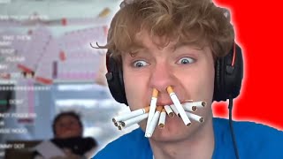 Tommy Tries Smoking...