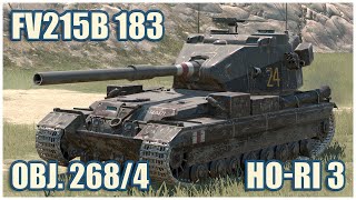 FV215b (183), Объект 268/4 & Ho-Ri Type III • WoT Blitz Gameplay
