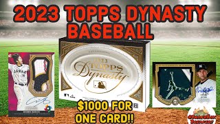 Our BIGGEST risk yet!?! 😱💸 2023 Topps Dynasty Baseball Hobby Box ⚾️ - review