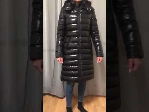 moncler moka shiny coat hood #pufferjacket #puffercoat #downcoat