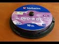 Verbatim  DVD+R DL Unboxing  8.5GB