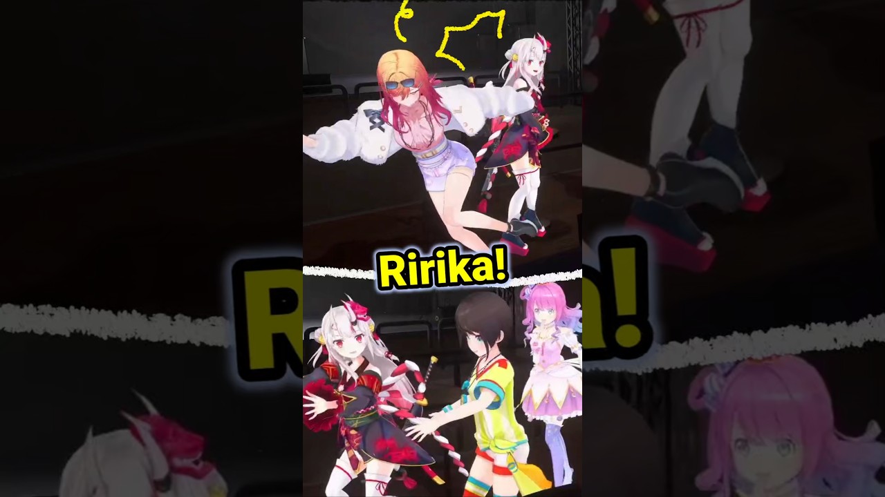 YO's Butt Attack Blew Ririka Away! [Hololive | Ririka Ayame Subaru Luna]