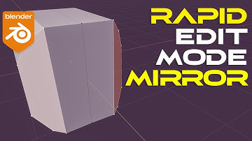 FAST mirror in EDIT mode in Blender with Machin3 Tools