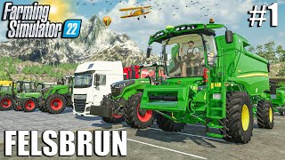 WELCOME to my NEW FARM | COWS in Felsbrunn | Farming Simulator 22 Timelapse 1