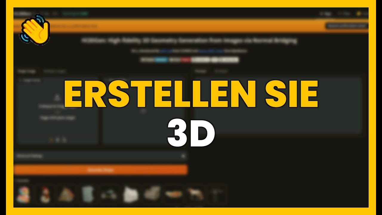 ERSTELLEN Sie 3D-MODELLE mit KI aus einem BILD mit HI3DGEN - YouTube