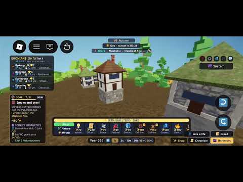 Roblox hidden gem part 2 \the creator God sim (beta)