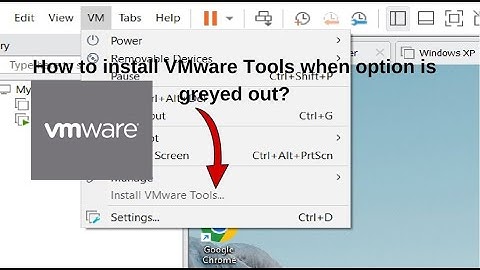 How to install VMware Tools when option is greyed out?