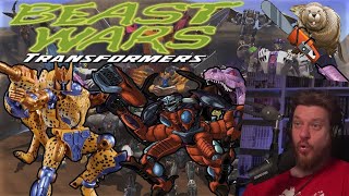 РЕАКЦИЯ НА ТРАНСФОРМЕРЫ. БИТВЫ ЗВЕРЕЙ / Transformers. Beast wars 1996 обзор мультсериала