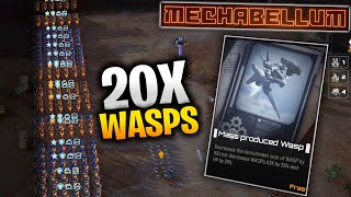 "HE BOUGHT 20 WASP UNITS!" - The Nuttiest Swarm Strat Ever? - Mechabellum Gameplay