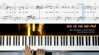 Em Ơi Hà Nội Phố (Phú Quang) | Easy Piano | Linh Nhi